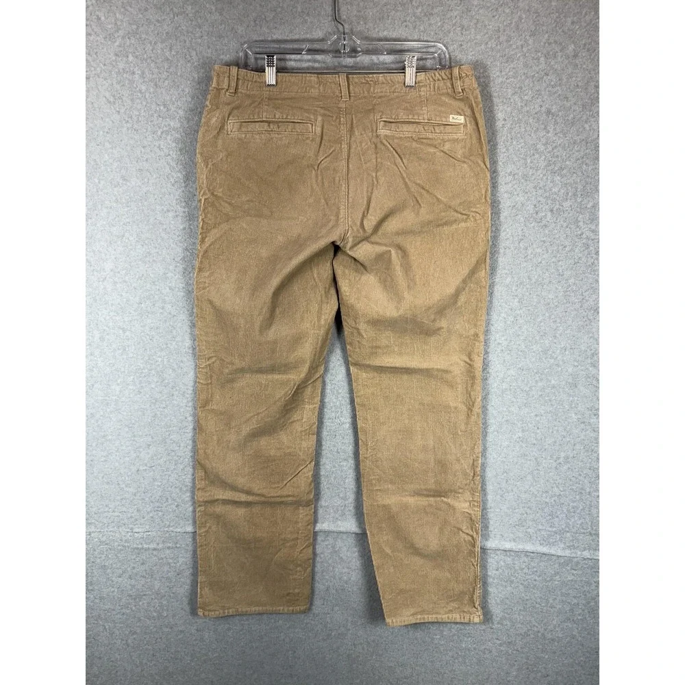 Woolrich Pants Womens 12 Tan Corduroy Straight Leg Stretch Casual Classic Style